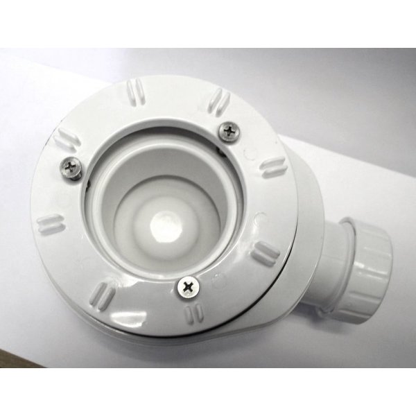 Vaničkový sifon, průměr otvoru 90 mm, DN40, nízký, krytka chrom (náhrada: 17916)