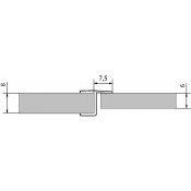 VITRA LINE těsnění mezi skla (praporek) 2000mm, na sklo 8mm