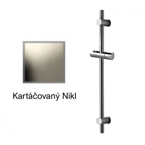 Sprchová tyč posuvná KARTÁČOVANÝ NIKL 70 cm
