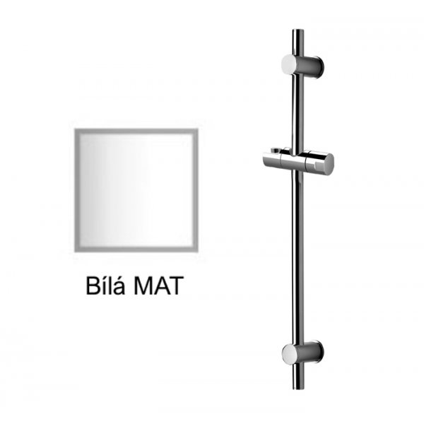 Sprchová tyč posuvná BÍLÁ MAT 70 cm
