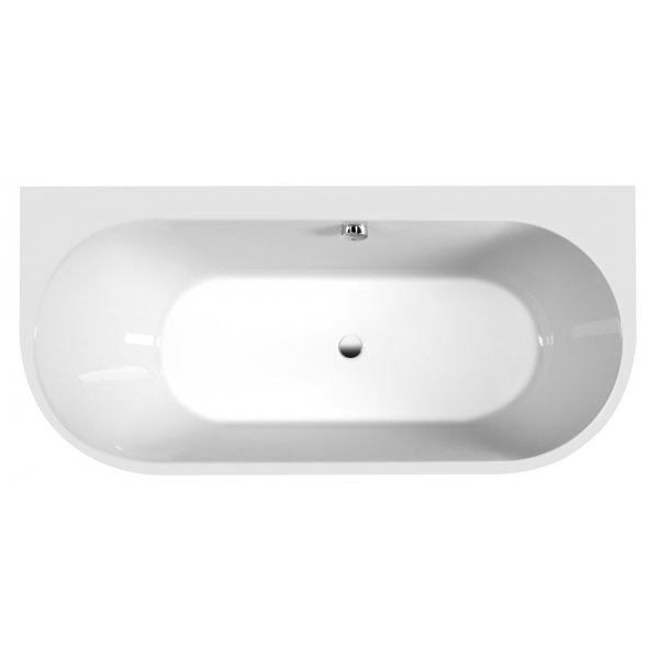 ASTRA DL MONOLITH nástěnná stojící vana 160x75x60cm, bílá
