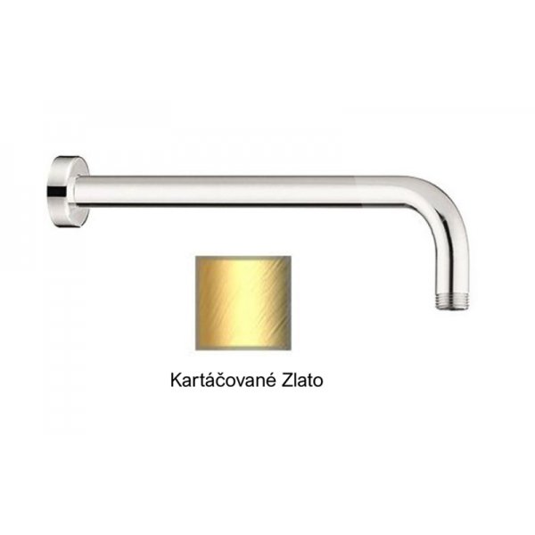 Sprchové ramínko kulaté KARTÁČOVANÉ ZLATO 30 cm