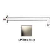 Sprchové ramínko KARTÁČOVANÝ NIKL hranaté 30 cm