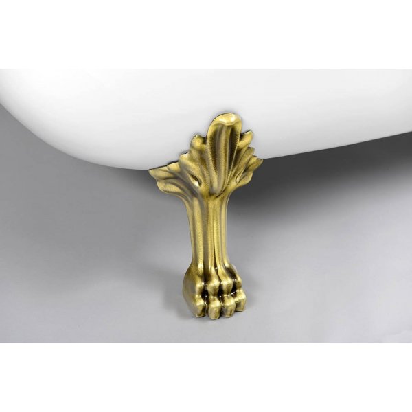 RETRO volně stojící vana 158x76x71cm, nohy bronz, bílá