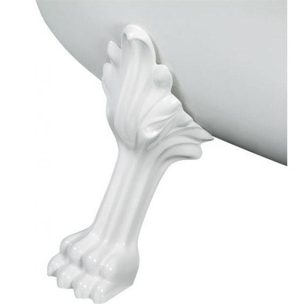 CHARLESTON volně stojící vana 188x83x69cm, nohy bílé, bílá