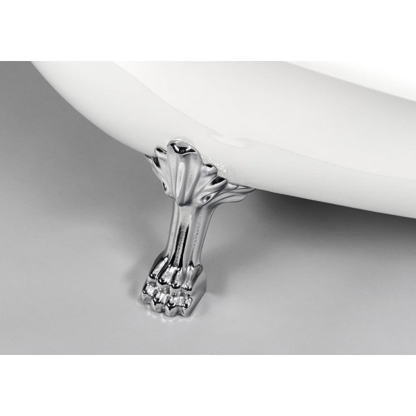 RETRO volně stojící vana 167,5x76x71cm, nohy chrom mat, bílá