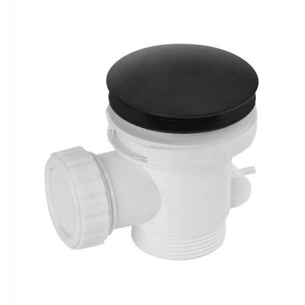 Vanová výpust 6/4", click-clack, černá mat