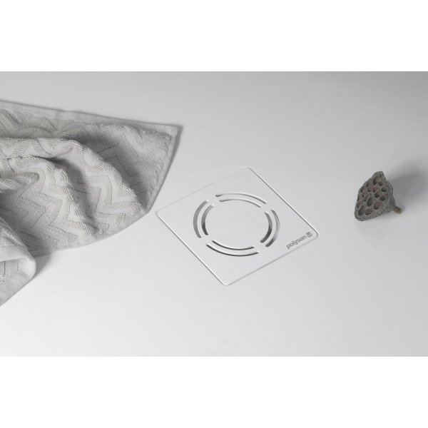 FLEXIA vanička z litého mramoru s možností úpravy rozměru, 80x80cm, bílá mat