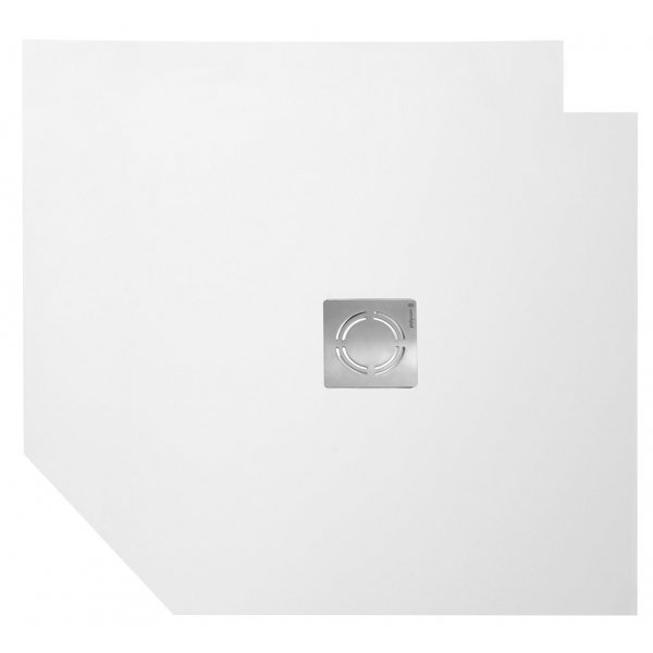 FLEXIA vanička z litého mramoru s možností úpravy rozměru, 80x80cm, bílá mat