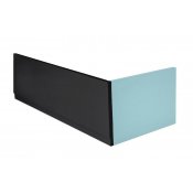 PLAIN panel čelní 180x59 cm, levý, černá mat