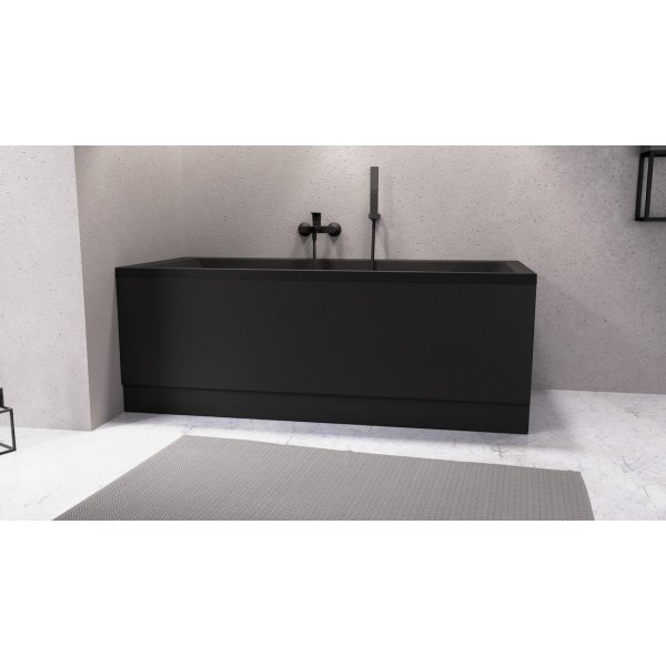 COUVERT panel čelní 180x52cm, černá mat, levý