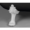 CHARLESTON volně stojící vana černá/bílá (RAL9005) 188x80x71 cm, nohy bílé