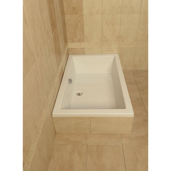 DEEP hluboká sprchová vanička, obdélník 100x90x26cm, bílá