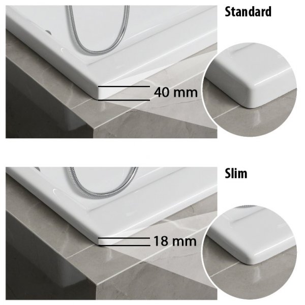 MARLENE SLIM obdélníková vana 170x80x48cm, bílá