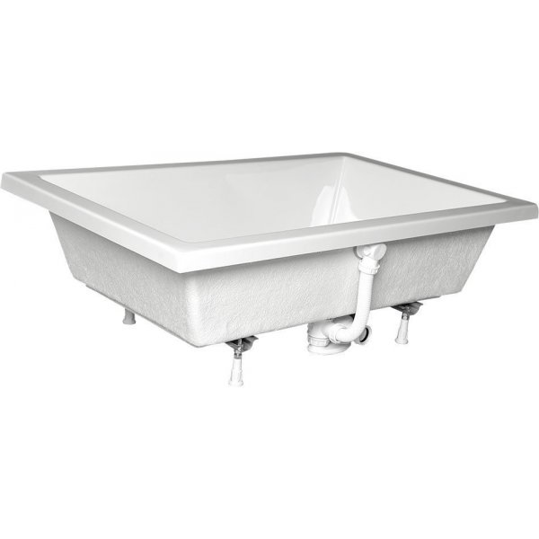 DEEP hluboká sprchová vanička, obdélník 110x75x26cm, bílá