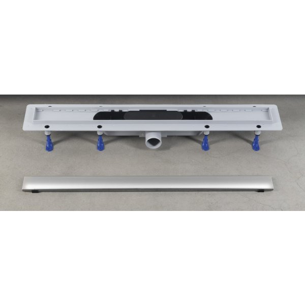 FLISE podlahový žlab s nerezovým roštem i pro dlažbu, L-910, DN50