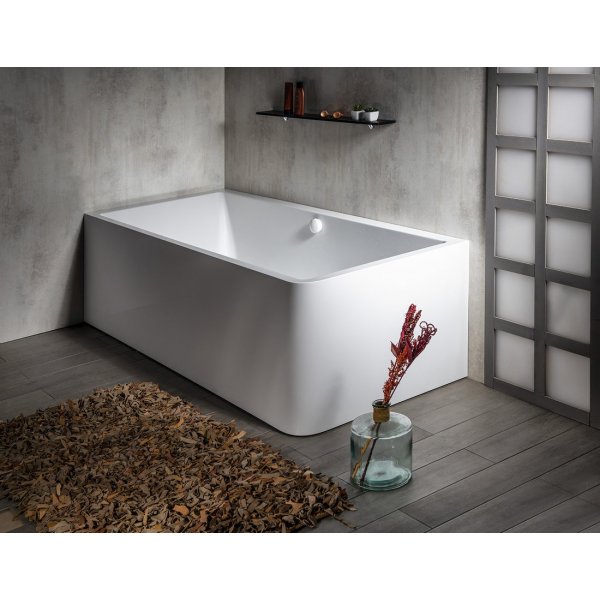 MARLENE CURVE L MONOLITH obdélníková vana 185x85x63cm, bílá
