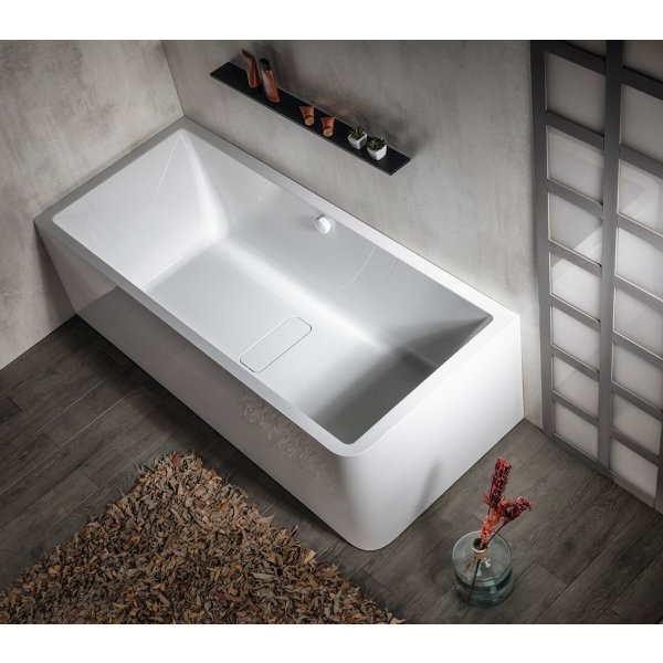 MARLENE CURVE L MONOLITH obdélníková vana 185x85x63cm, bílá