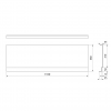 DEEP PLAIN NIKA panel 110x36cm
