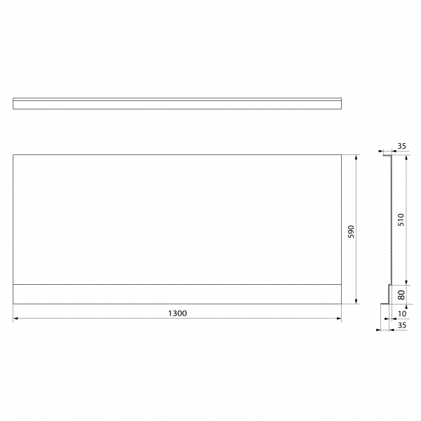 PLAIN NIKA panel 130x59cm