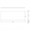 PLAIN NIKA panel 140x59cm
