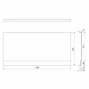 PLAIN NIKA panel 120x59cm