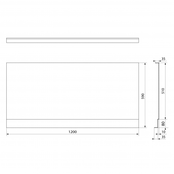 PLAIN NIKA panel 120x59cm