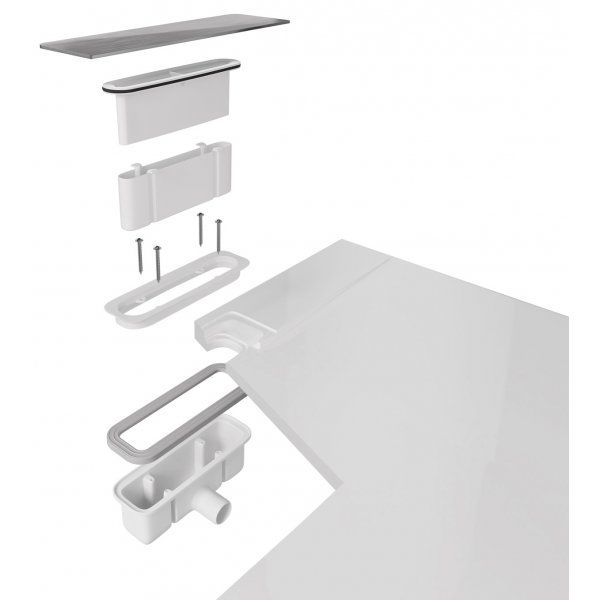 KAZUKO vaničkový sifon, DN40, krytka zlato mat