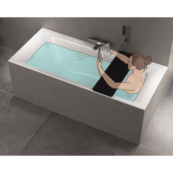 UNIVERSAL sedák na vanu, 80x25 cm, černá