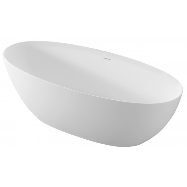 NOYA volně stojící vana, solid surface, 170x76x56cm, bílá mat