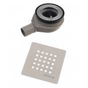 TRENECA vaničkový sifon, průměr 90mm, DN40, krytka béžová mat