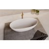 NOYA volně stojící vana, solid surface, 170x76x56cm, bílá mat
