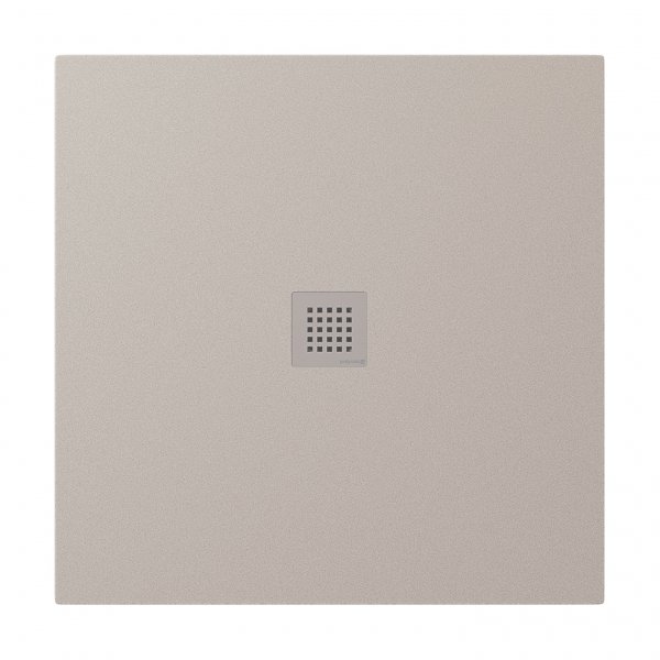 TRENECA vanička z litého mramoru s možností úpravy rozměru, 90x90cm, béžová mat