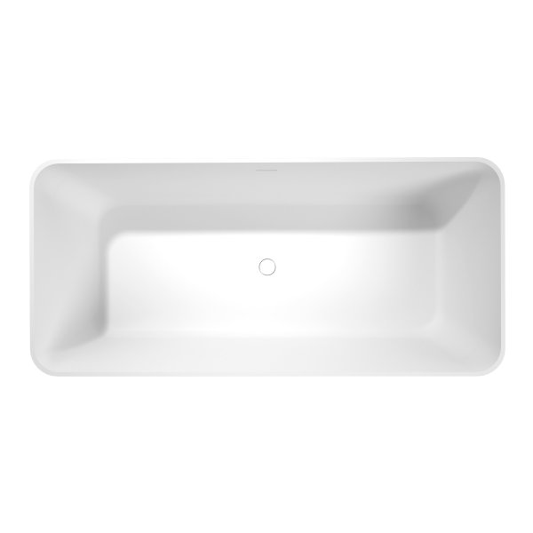 LEYLA volně stojící vana, solid surface 170x78x55cm, bílá mat