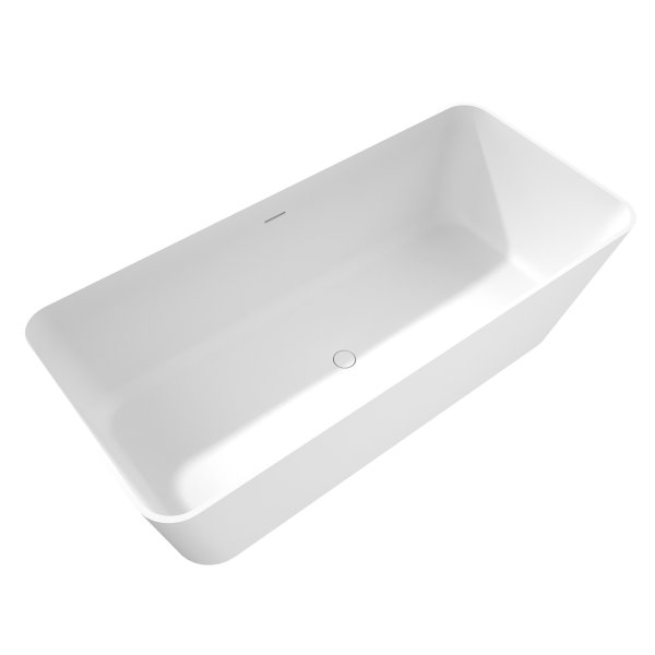 LEYLA volně stojící vana, solid surface 170x78x55cm, bílá mat