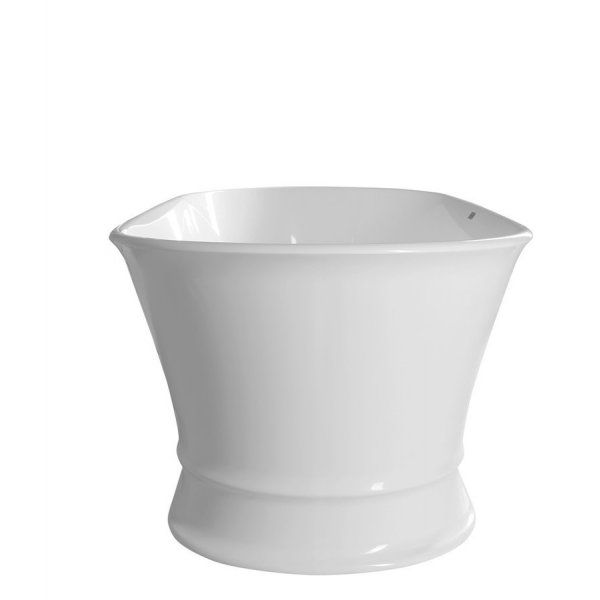 DELONIX volně stojící vana litý mramor 170x84x61,5cm, bílá