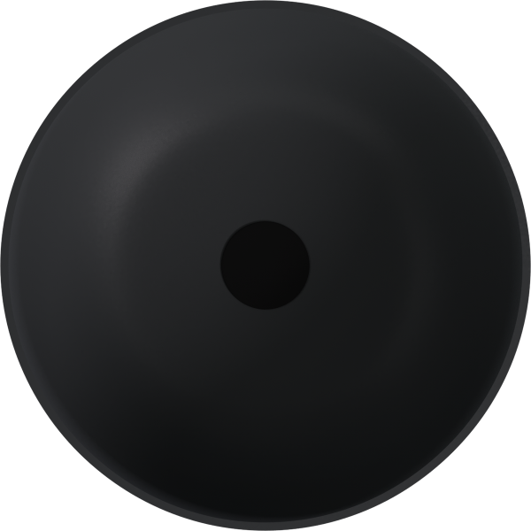 BANERA ROUND umyvadlo na desku, litý mramor, průměr 39cm, antracit mat