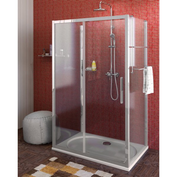 LUCIS LINE třístěnný sprchový kout 1100x700x700mm L/P varianta