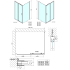 EASY obdélníkový sprchový kout 1500x900mm, čiré sklo L/P varianta