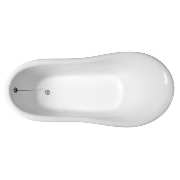 BRIXTON volně stojící vana 174x83x81cm, nohy bronz, bílá