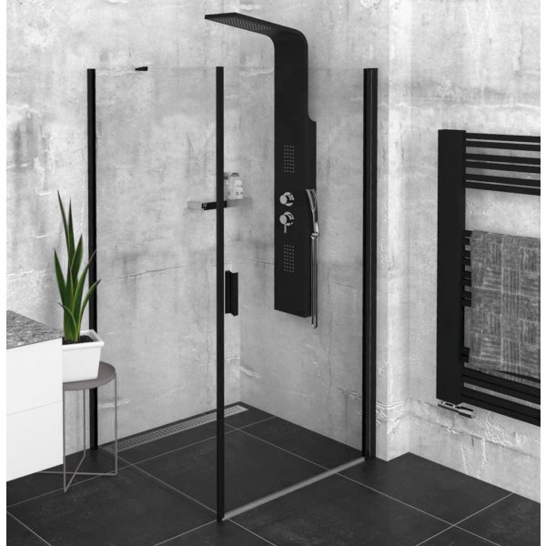 ZOOM BLACK čtvercový sprchový kout 800x800mm L/P varianta