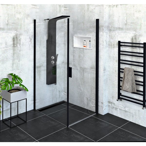 ZOOM BLACK obdélníkový sprchový kout 900x1000mm L/P varianta