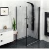 ZOOM BLACK obdélníkový sprchový kout 900x800mm L/P varianta
