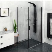 ZOOM BLACK obdélníkový sprchový kout 900x800mm L/P varianta