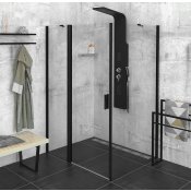 ZOOM BLACK obdélníkový sprchový kout 1300x800mm L/P varianta