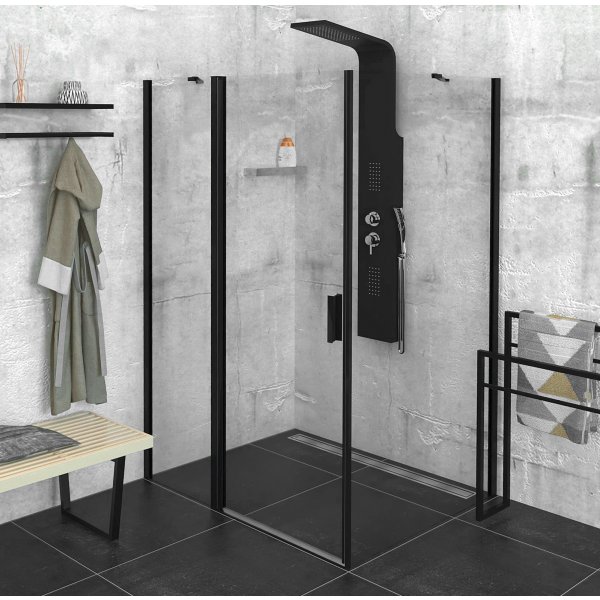 ZOOM BLACK obdélníkový sprchový kout 1300x800mm L/P varianta
