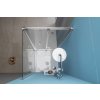 EASY čtvercový sprchový kout 900x900mm, skládací dveře, L/P varianta, čiré sklo