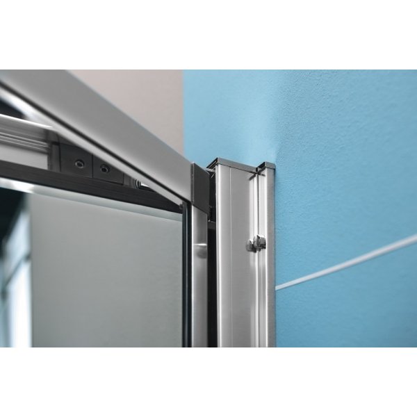 EASY obdélníkový sprchový kout 900x800mm, skládací dveře, L/P varianta, čiré sklo