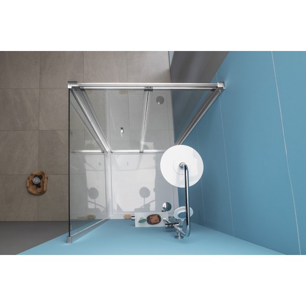 EASY obdélníkový sprchový kout 700x1000mm, skládací dveře, L/P varianta, čiré sklo