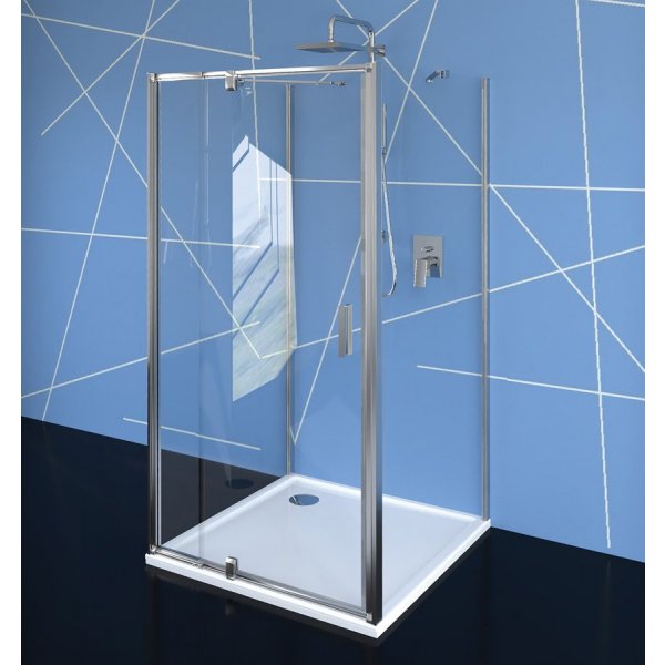 EASY třístěnný sprchový kout 800-900x900mm, pivot dveře, L/P varianta, čiré sklo